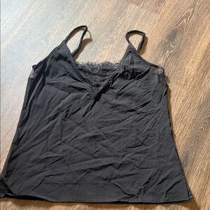 Buckle Black Lace Trim Camisole